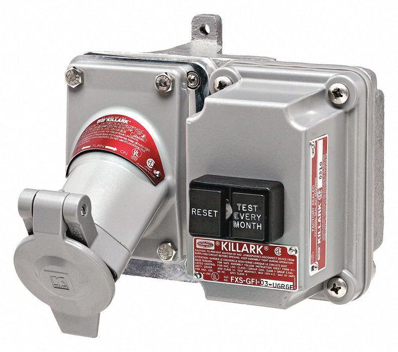 GFCI Receptacle 2Gng 20 A Alum 5-20R