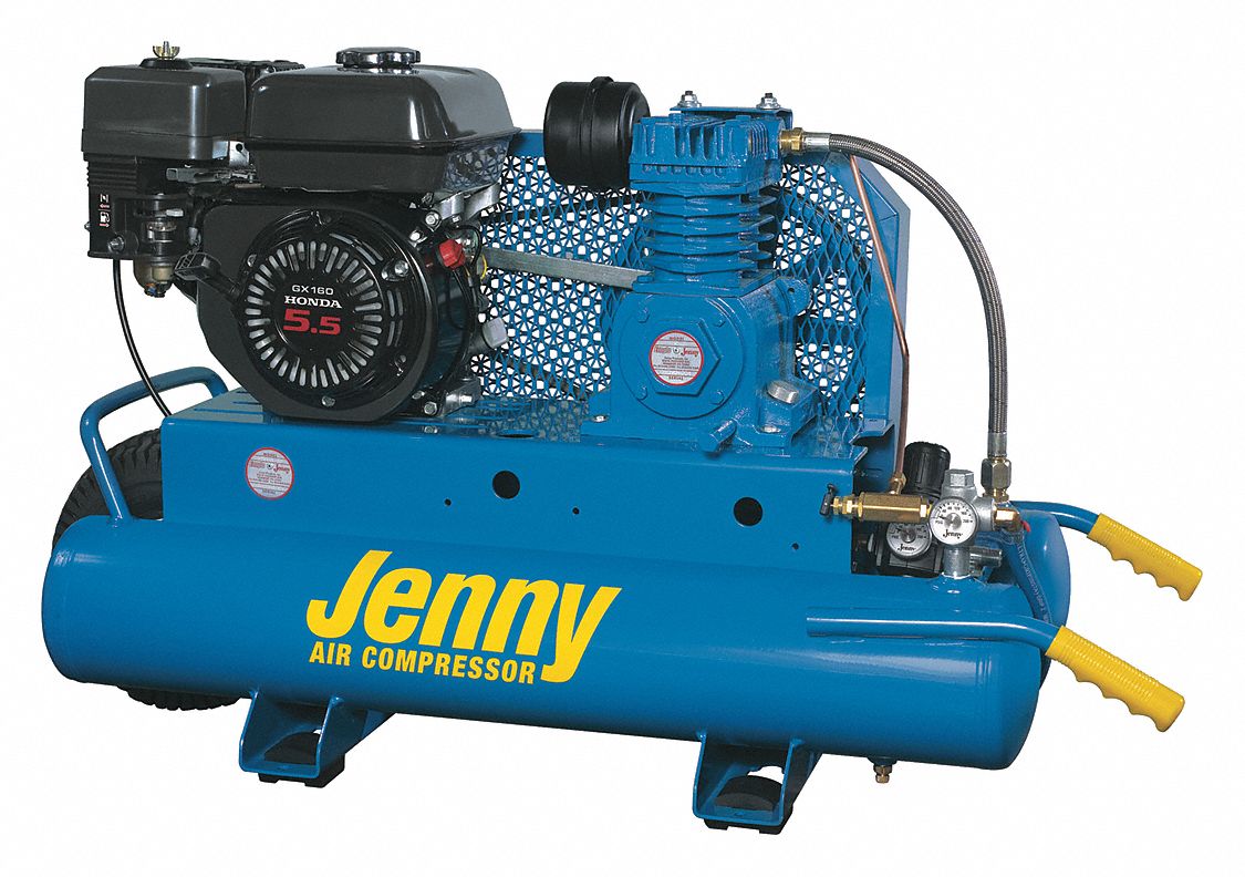 Portable Gas Air Compr 1 Stage 6.5 hp