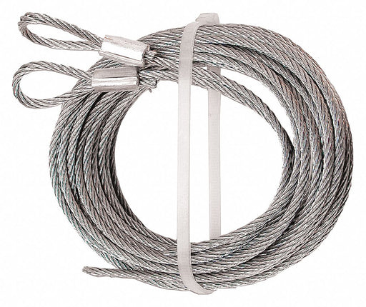 Safety Cable 3/32 in Dia 12 ft L PR
