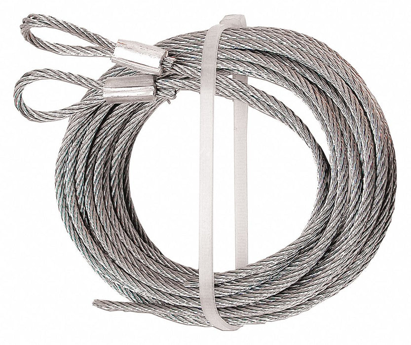 Safety Cable 3/32 in Dia 12 ft L PR