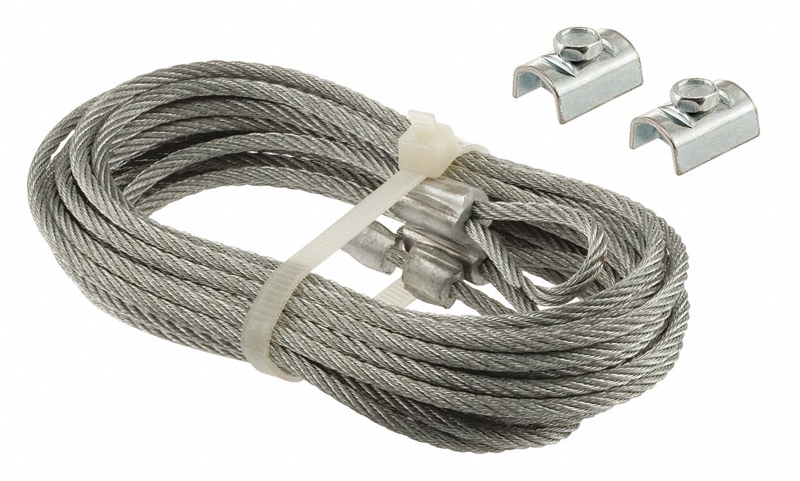 Spring Cable 1/8 in Dia 8 21/32 ft L PR