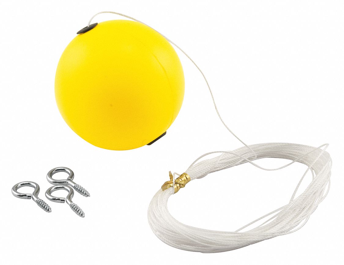 Garage Stop Ball Rubber Yellow 2 1/8 in