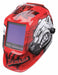 Welding Helmet Polar Arc Graphic Red