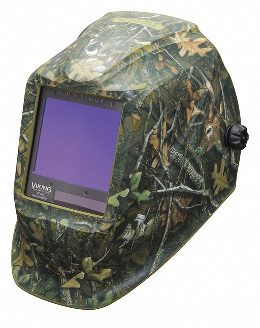 Welding Helmet Camouflage Graphic Green