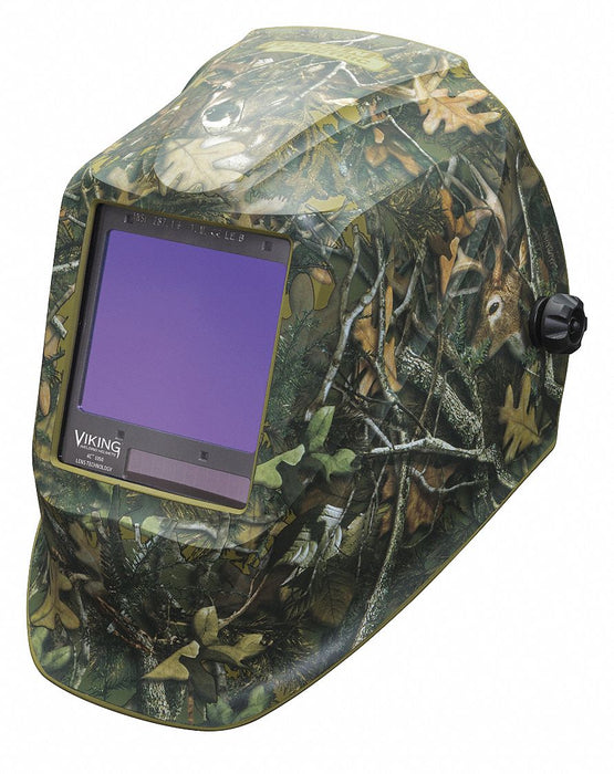 Welding Helmet Camouflage Graphic Green