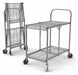 Wire Cart Silver 39-1/2 H 19-1/2 L