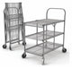 Wire Cart Silver 39-1/2 H 19-1/2 L