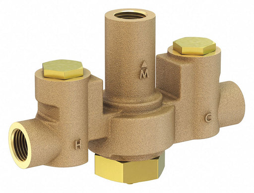 Mixing Valve Brass 12 gpm Flow 1/2 Inlet