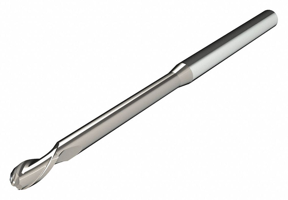 Ball End Mill Single End 1/8 Carbide