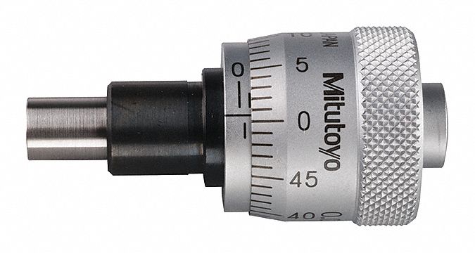 Micrometer Head 0 to 6.5mm Range Steel