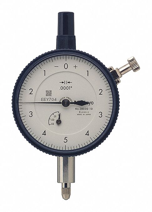 Dial Indicator 0 to 0.025 Range White