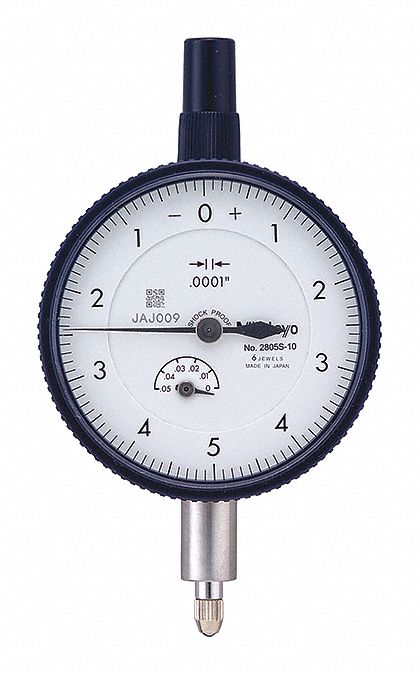 Dial Indicator 0 to 0.050 Range White