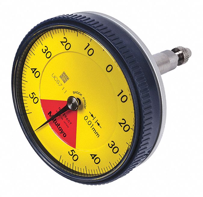 Dial Indicator 0 to 0.1mm Range White