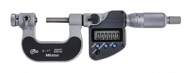 Electronic Digital Micrometer Anvil Flat