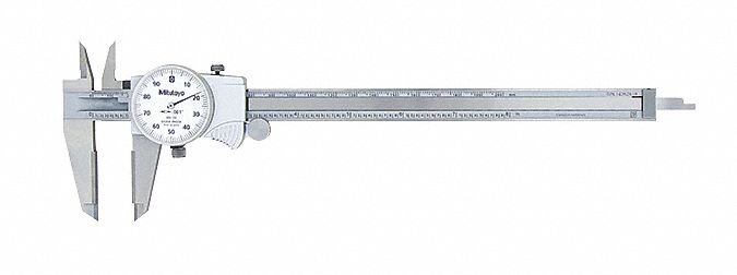 Dial Caliper White 0-8 Caliper Range