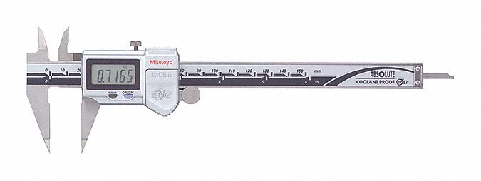 Digital Caliper 1-9/16 Jaw Depth Steel