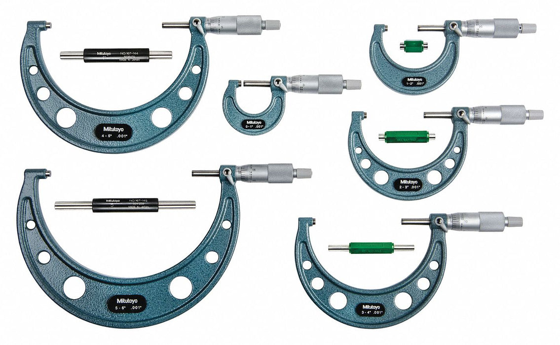 Outside Micrometer Set 0 - 6 Range
