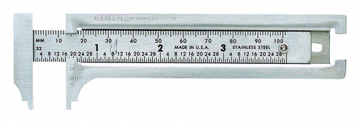 Pocket Slide Caliper Steel 1/2 Jaw D