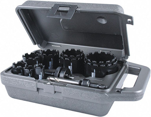 Hole Saw Kit 11pcs Sizes 0.75 -2.5 