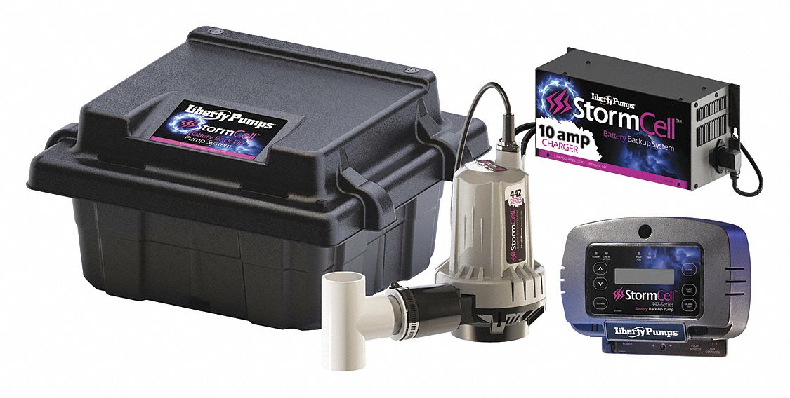 Battery Backup Sump Pump 1/3 hp 8 ft
