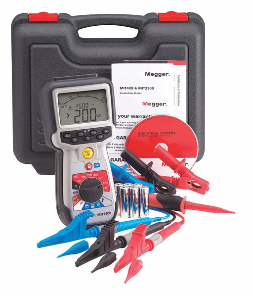 Insulation Tester 50 to 2500V DC LCD