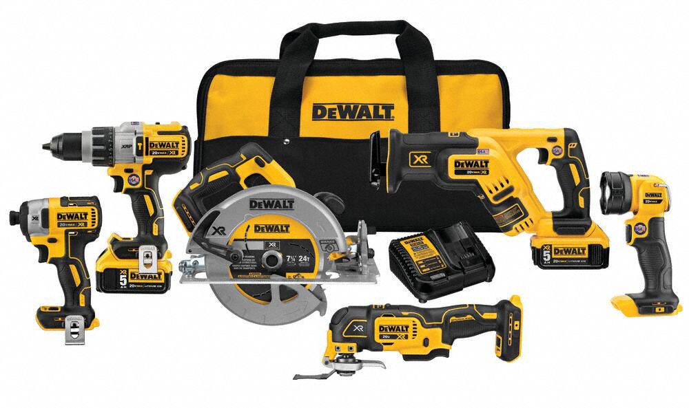 Cordless Combination Kit 6 Tools 20V DC