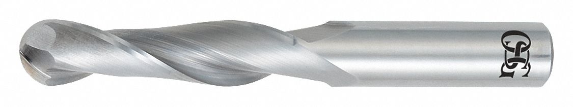 Ball End Mill Single End 1/4 Carbide