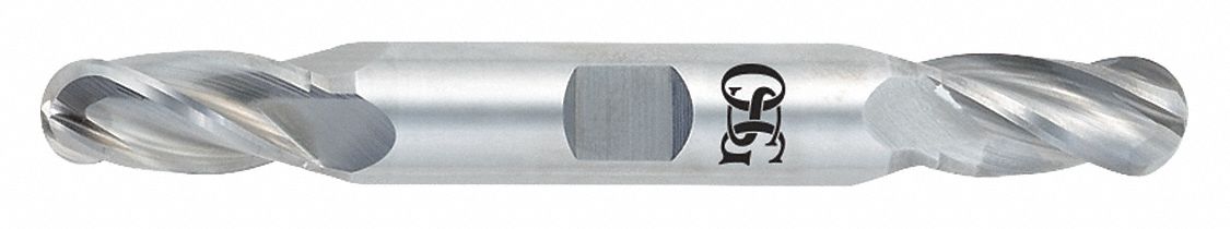 Ball End Mill Single End 1/8 Carbide