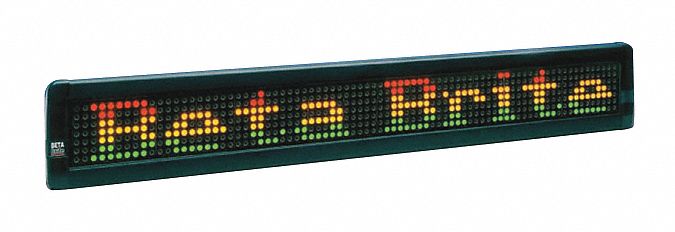 LED Message Display Sign 3-13/16 H