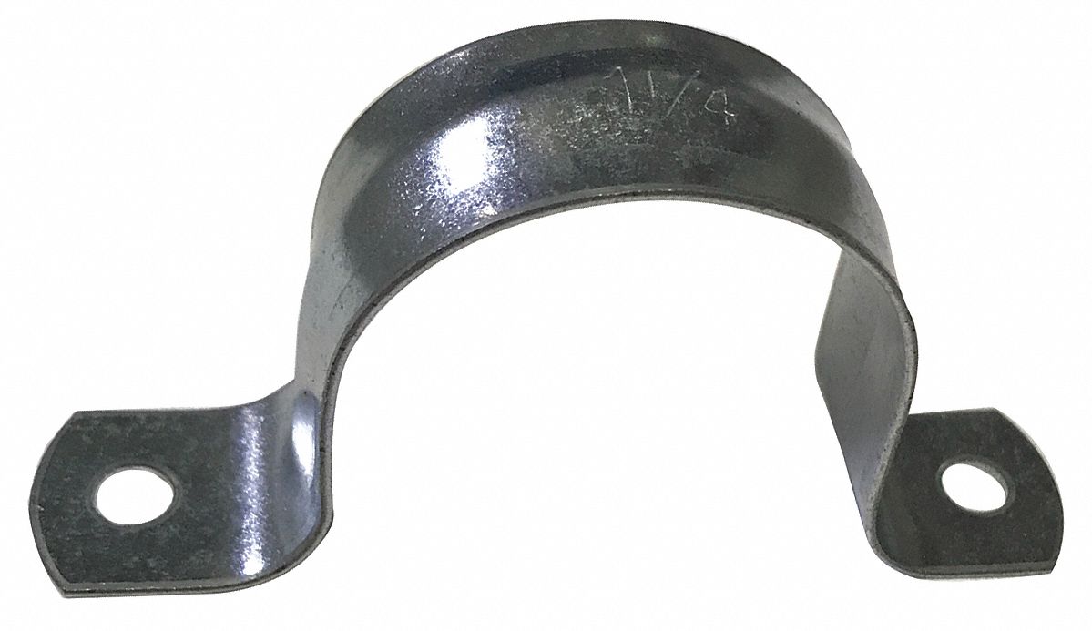 Pipe Strap Two-Hole Steel 1 1/4 PipeSize