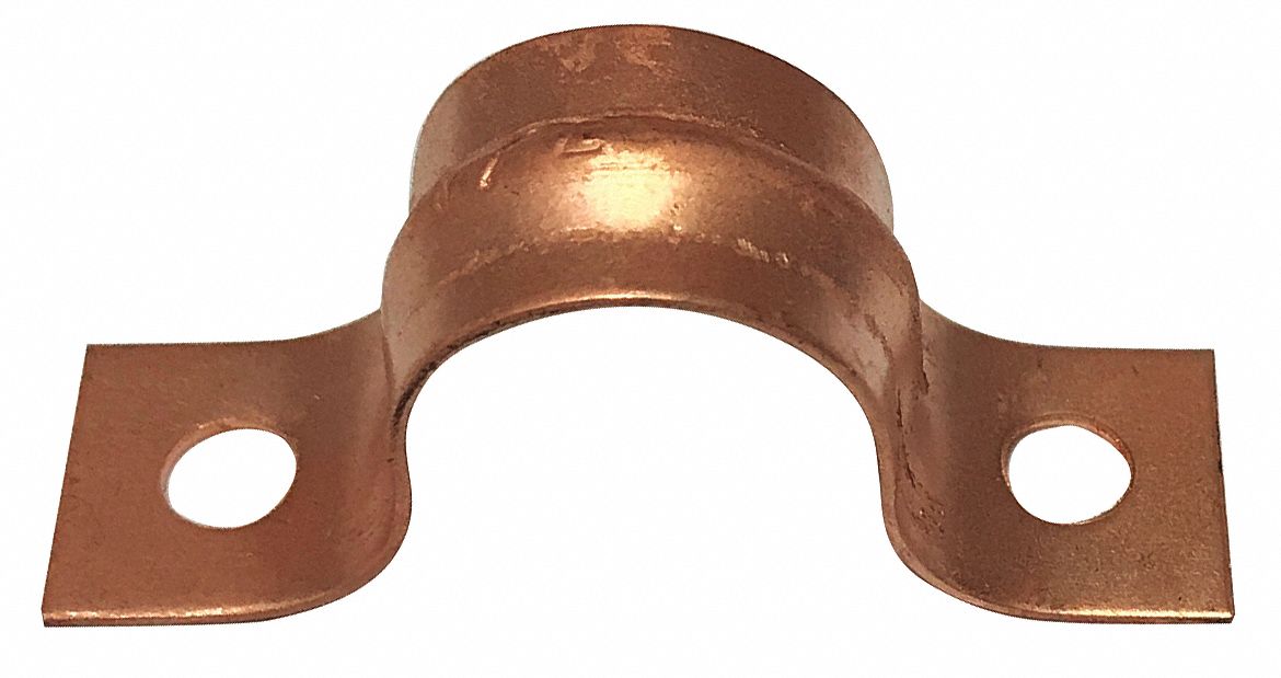Pipe Strap Two-Hole Steel 1/2 Pipe Size
