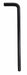 Hex Key L SAE 1/4 5-5/16 L Black Oxide