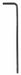 Hex Key L SAE 3/32 3-3/8 L Black Oxide