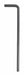 Hex Key L SAE 5/32 4-1/8 L Black Oxide