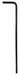 Hex Key L Shape 3 3/16 in