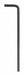 Hex Key L Shape 3 15/16 in