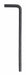 Hex Key L Metric 6mm 5-7/16 L Blk Oxide