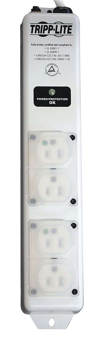 OutletStrip White 13-3/4in 4Outlets