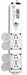 OutletStrip White 13-3/4in 4Outlets