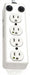 Outlet Strip 4 Outlet 15A 6-5/16 L Wht