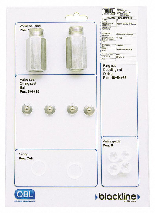 Valve kit 3/4in 316 SS Valve Repair Kit