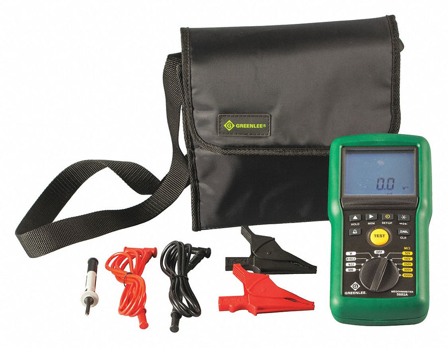 Megohmmeter 50 to 1000V DC LCD