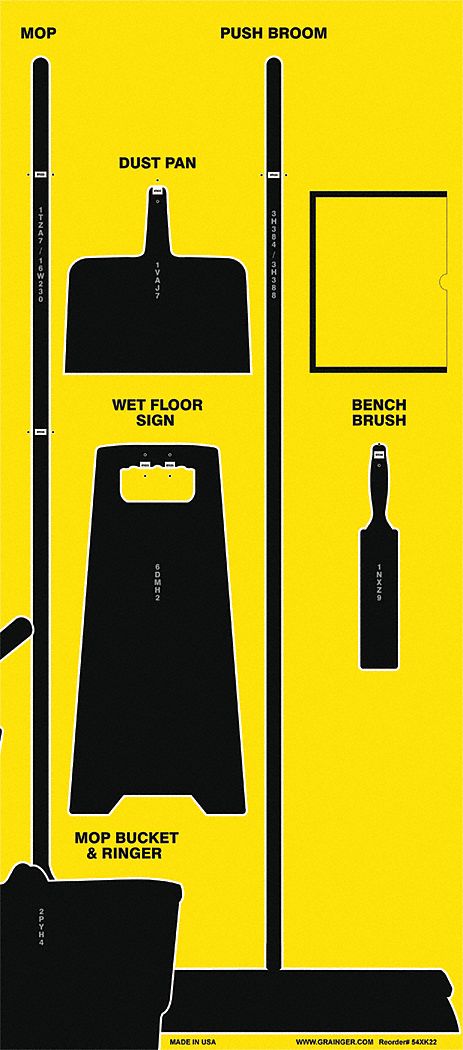 Shadow Board Cleaning Blk Shadow Color