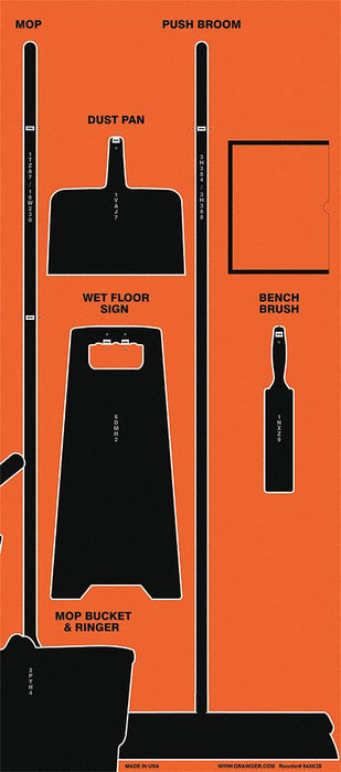 Shadow Board Cleaning Blk Shadow Color