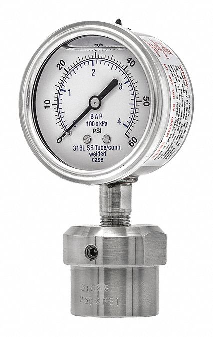 K4224 Pressure Gauge Nominal 2-1/2 Dial