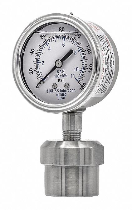 K4224 GaugewDiaphragmSeal160psi1PK