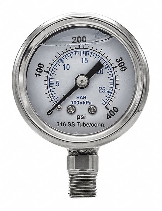 Pressure Gauge Nominal 1-1/2 Dial