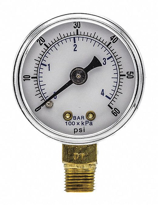 Pressure Gauge Nominal 1-1/2 Dial