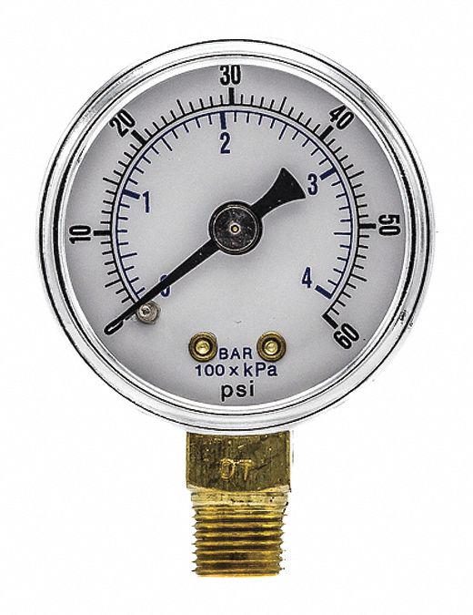 Pressure Gauge Nominal 1-1/2 Dial
