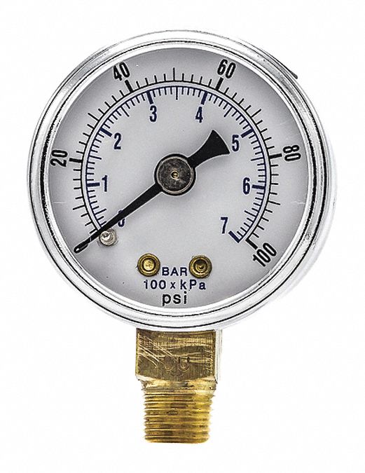 N0191 Pressure Gauge Nominal 1-1/2 Dial